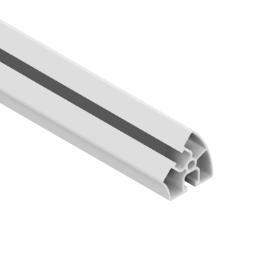 10-4545R45-0-48IN MODULAR SOLUTIONS EXTRUDED PROFILE 45MM X 45MM 45DEG ROUND, CUT TO THE LENGTH OF 48 INCH